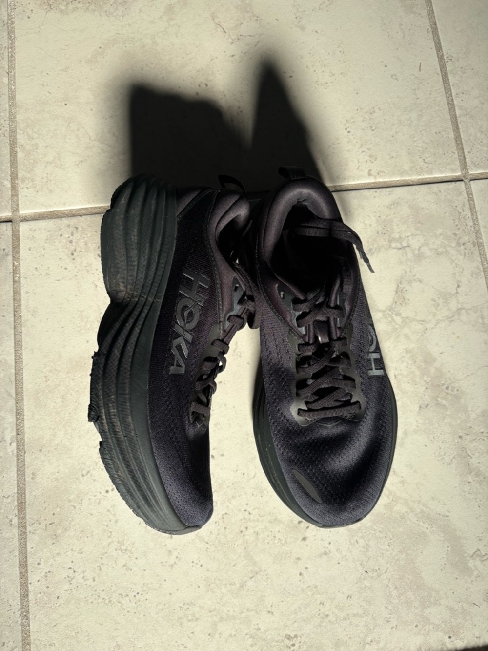 Hoka One One Women's Black Running Sneakers size 9D - Picture 2 of 8